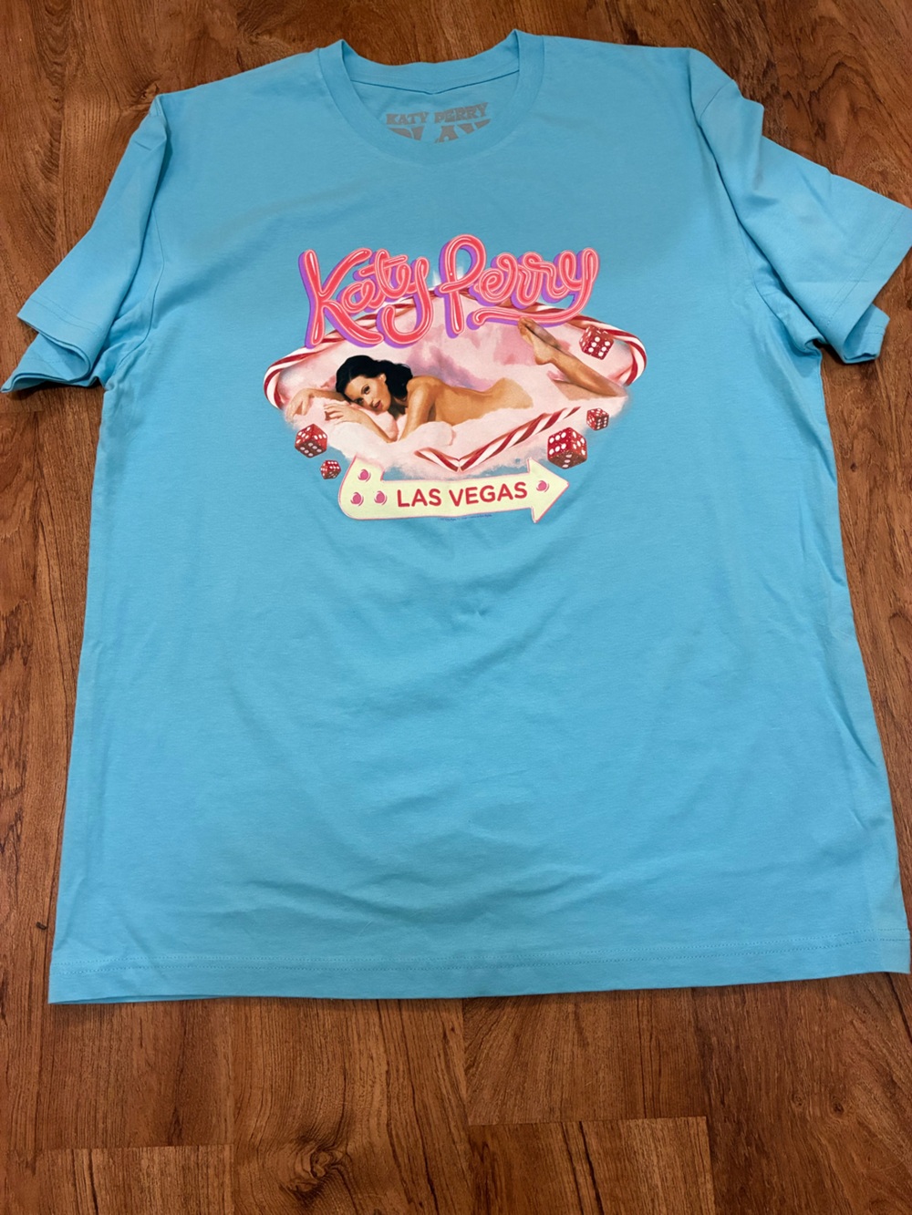 Katy Perry PLAY Las Vegas Residency 2021-2023 Graphic Tee Blue US Large PreOwned